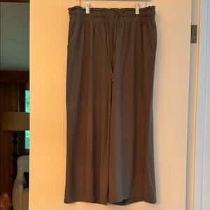 Wide Leg Linen Look Pants